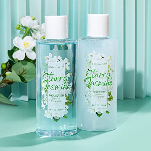 Jasmine Spa Gift Set for Women - 11PCS Self Care Gift Box with Bubble Bath, Lotion, Shower Gel & More
