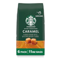 Starbucks Caramel Flavored Ground Coffee - 6 Pack of 11 oz Bags