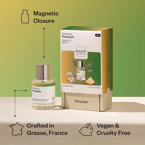 Men's Aromatic Pineapple Fragrance Eau de Parfum 50ml - Long-Lasting, Vegan, Unisex Scent