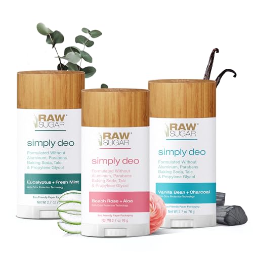 Deodorant Stick Bundle for Women & Men - Aluminum-Free, Paraben-Free, 3 Fragrances