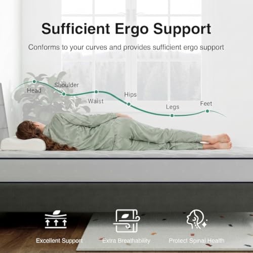 Novilla Blue Twin 6 Inch Hybrid Mattress – Bonnell Spring & Foam, CertiPUR-US