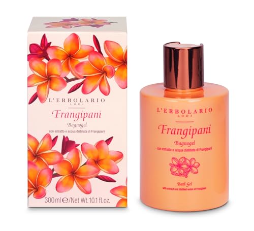 Moisturizing Citrus Frangipani Body Wash - Vegan Hydrating Shower Gel 10.1 oz