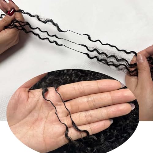 Burmese Curly Human Hair Crochet Extensions 16 Inch Knotless Pre-Separated