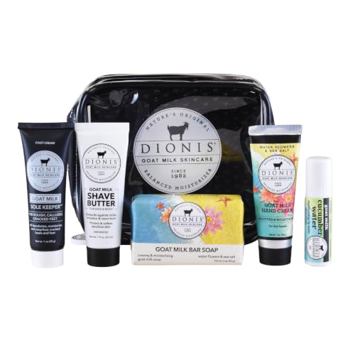 Dionis Goat Milk Body Travel Kit, Water Flowers & Sea Salt, 6 Pack