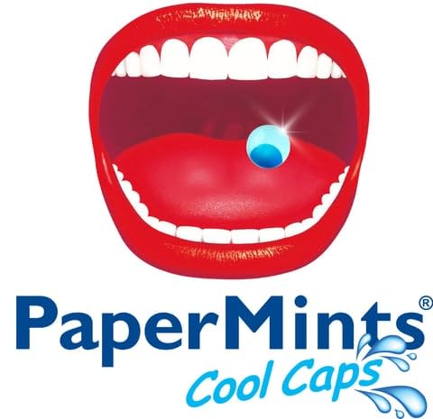 PaperMints CoolCaps - Sugar-Free Instant Fresh Breath Mints, 4 Pack (160 Capsules) for Halitosis & Dry Mouth Relief