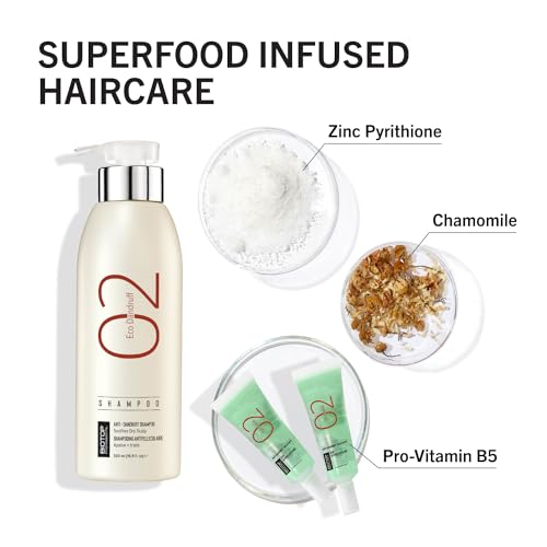 Dandruff Shampoo for Dry Scalp - Hydrating Anti-Itch Treatment with Zinc Pyrithione & Chamomile - 8.45oz - Variation of THIS listing