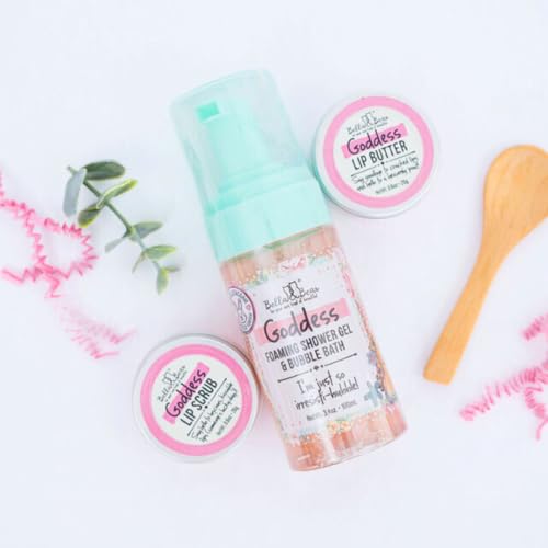 Spa Gift Set with Body Scrub Bubble Bath Lip Balm - Vegan & Cruelty-Free
