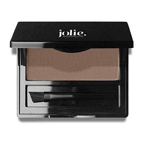 Jolie Brush on Brow Powder - Soft Smoke (Black/Brown) for Natural Eyebrows