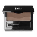 Jolie Brush on Brow Powder - Soft Smoke (Black/Brown) for Natural Eyebrows