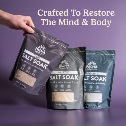 Muscle Salt Bath Soak with Arnica & Peppermint - Handcrafted Epsom Salt 2-Pack