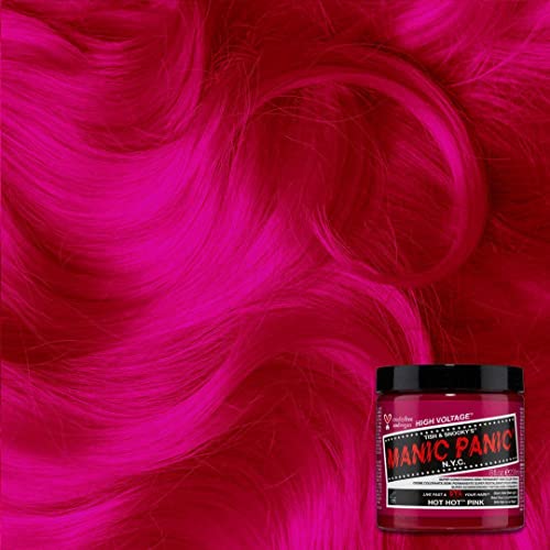 Vibrant Hot Pink Semi-Permanent Hair Dye 4 oz - 2 Pack