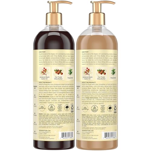 Shea Moisture Jamaican Black Castor Oil Shampoo & Conditioner Set 24 Oz Each