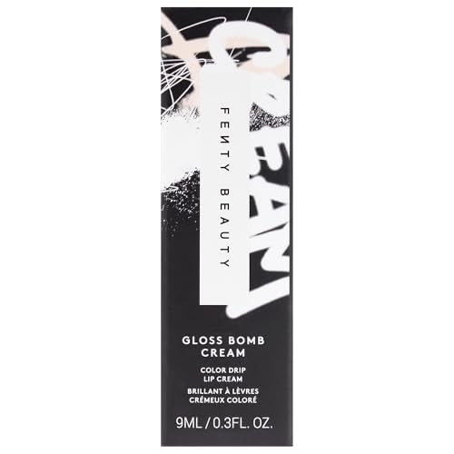 Gloss Bomb Color Drip Lip Cream - Fenty Glow Lipstick, Hydrating & Long-Lasting, 0.3 oz