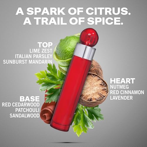 Men's Spicy Eau De Toilette Spray 1.7 Fl Oz - Perry Ellis 360° Red, Pack of 1