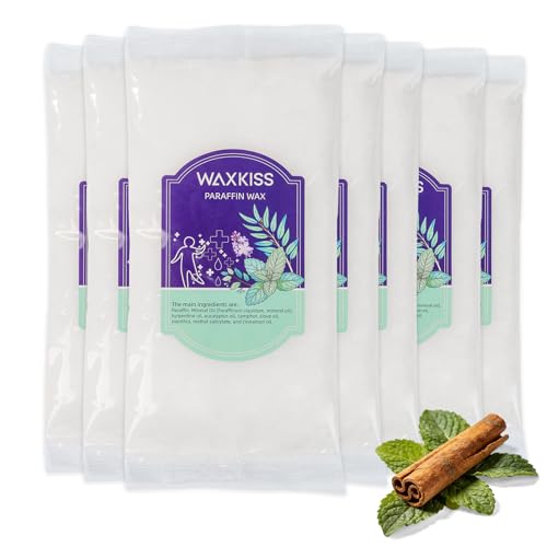 Paraffin Wax for Hands & Feet - Cinnamon & Peppermint, 6-Pack Spa Quality