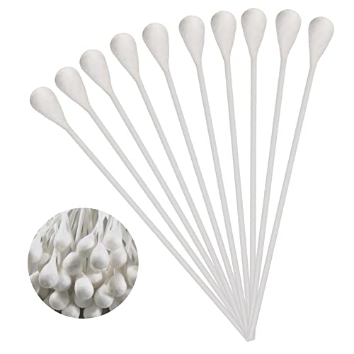 Vakly 8-Inch Oversized Cotton Tipped Applicators Pack of 2 - 200 Count Extra Long Swabs