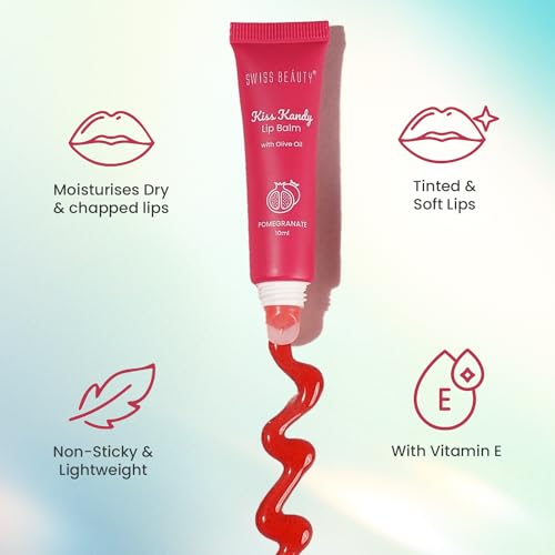 SWISS BEAUTY Kiss Kandy Lip Balm (05), Pink, Adults