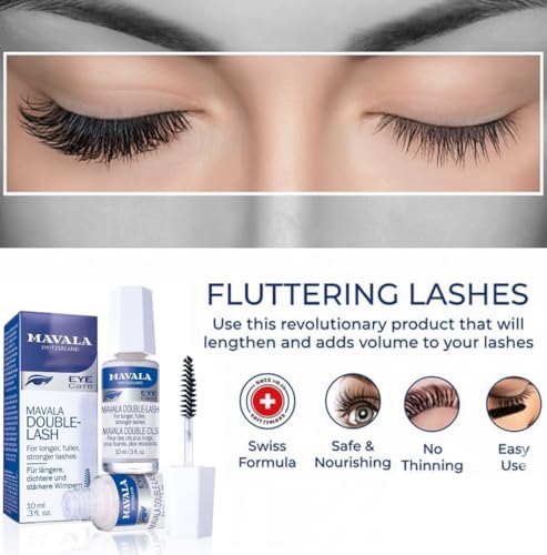 Eyelash & Eyebrow Growth Serum - Natural Lash Enhancer, 0.3 oz Bottle