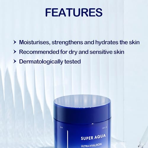 MISSHA Super Aqua Ultra Hyaluron Cream 70ml Hydrating Skin Moisturizer for Dry & Sensitive Skin
