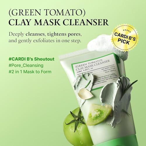 Green Tomato Pore Detox Mask & Toner Duo - Deep Cleansing & Pore Tightening