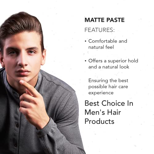 Men's Matte Hair Paste - Strong Hold, Water-Based, 8oz - Gentlemen Republic