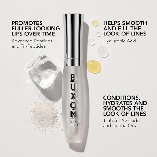 Glossy Lip Filler Serum - Clear, 0.14 oz - Plumping & Shimmer Lip Treatment