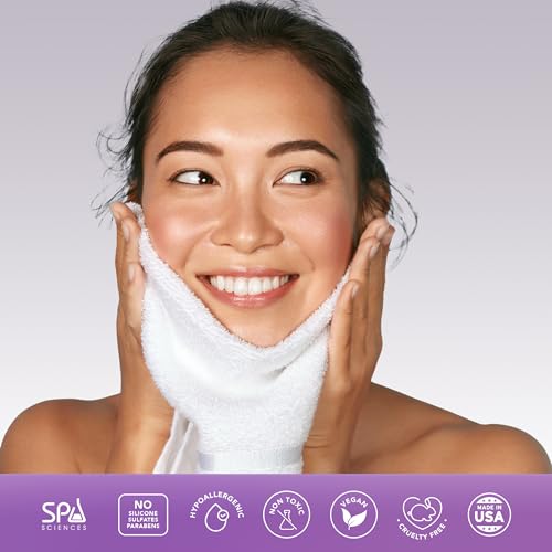Yansyi Ultra-Thick Disposable Face Towels, 50 Count - 90g/m©÷ Extra Large 10"x12" Cleansing & Makeup Remover Cloths, Ultra-Soft Biobased Fiber, Gentle for Sensitive Skin