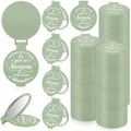 Gulfmew 100 Sage Green Mini Compact Mirrors Bulk Gifts for Women