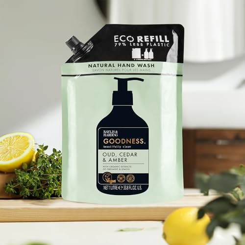 Multicolor Baylis & Harding Natural Hand Wash Refill Pouch 33.8 fl oz - Pack of 4