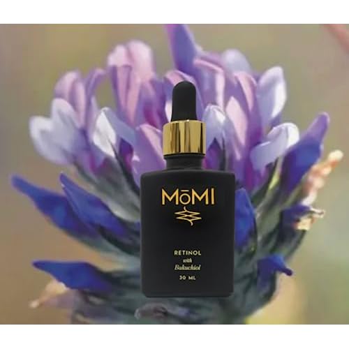 M?MI Retinol with Bakuchiol Serum, 1 oz, Anti-aging. For sensitive skin. Reduces fine lines and wrinkles. Contains, Retinol GS50, HA, and Bakuchiol