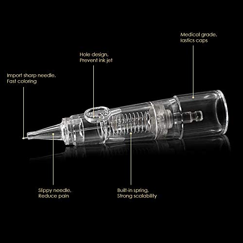 Sterilized Permanent Makeup Cartridge Needles 10PCS for Eyebrow Eyeliner Lip - BIOMASER