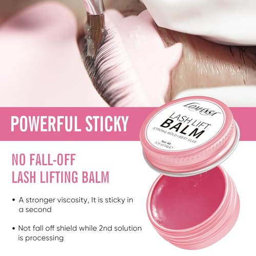 Flat Lash Lift Pads Lash Lift Glue Balm Eyelash Perm Reusable and Self-Adhesive Eyelash Lift Shields Tools for Salon Use