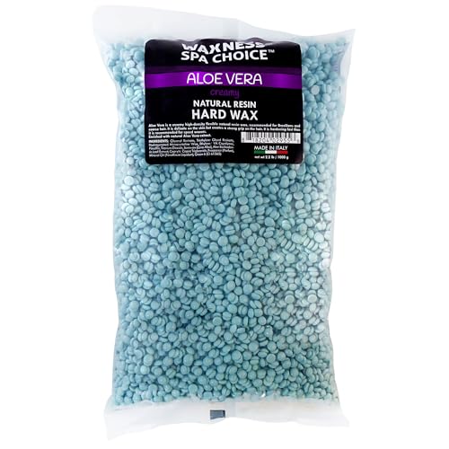 Waxness Aloe Vera Hard Wax Beads for Sensitive Skin 2.2 lb / 1 kg