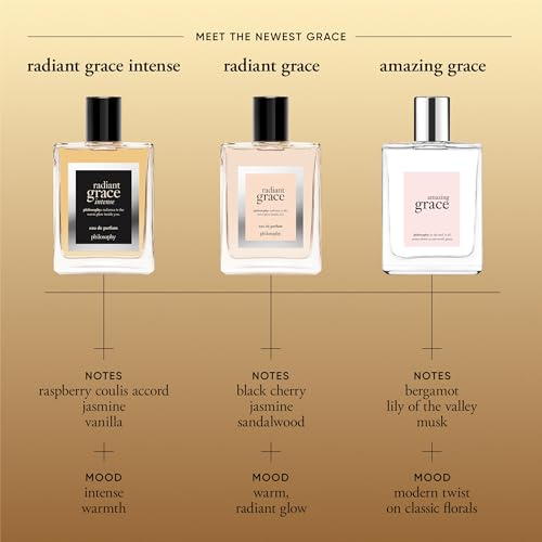 Philosophy Radiant Grace Intense Eau de Parfum - Ambery Floral Women's Perfume 0.33 Fl Oz