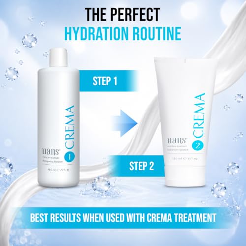 Crema Moisture Shampoo 750ml / 25 Fl Oz - Hydrating Hair Care for Dry, Brittle Hair