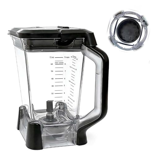 72 oz Replacement Blender Pitcher with Lid for Ninja BN750 BN800 Series