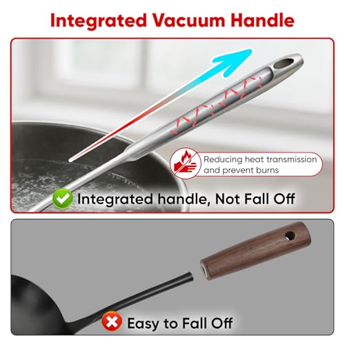 Newness 9 Pcs Stainless Steel Cooking Utensil Set - Long Handle Kitchen Tools