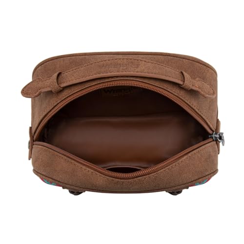 Wrangler Makeup Bag Western Travel Cosmetic Bag for Women D-Red