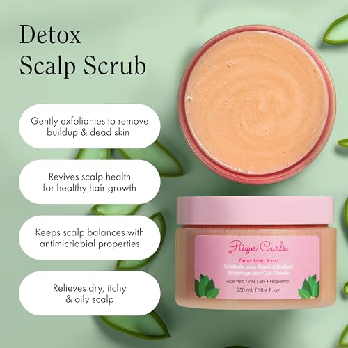 Detox Scalp Scrub with Pink Clay & Peppermint Oil for All Hair Types - 8.4 oz