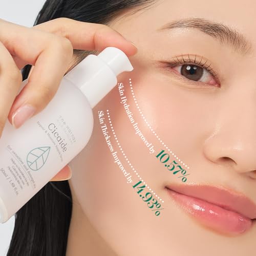 Cicaide Ampoule 1.69 fl. oz, Centella Asiatica Face Serum for Soothing Hydration, Korean Pore-Refining Skin Care