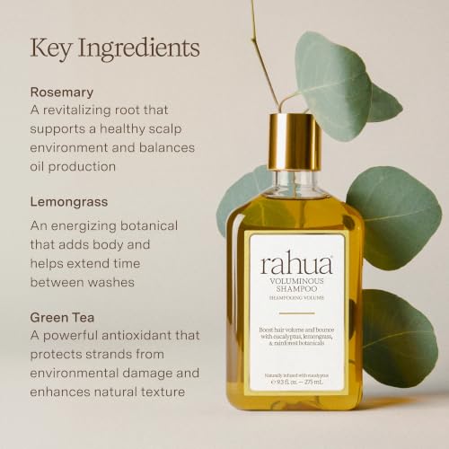 Rahua Voluminous Shampoo 9.3 Fl Oz - Natural Hair Care for Fine to Medium Hair