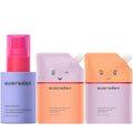 Kids Travel Shampoo Conditioner & Detangling Spray Set - Vegan, All Hair Types
