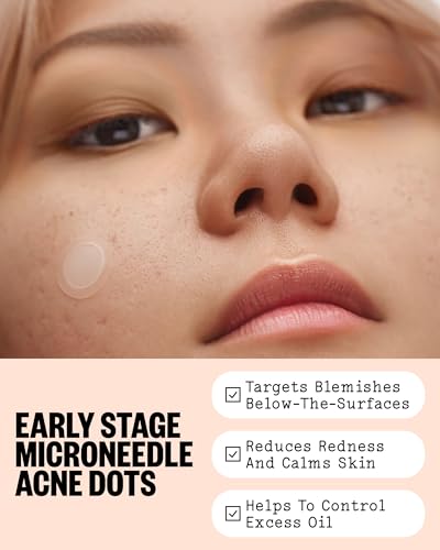 Acne Patches for Early Breakouts - Microneedling Hydrocolloid Dots, 8 Count