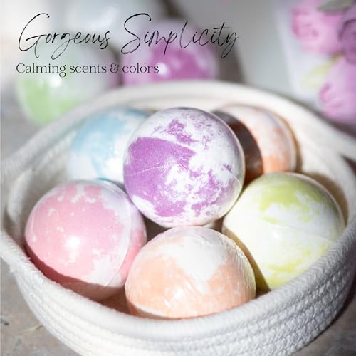 Mother’s Day Bath Bombs Set - 12 Relaxing Aromatherapy Bath Balls for Women - Gift for Mom