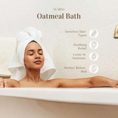 Colloidal Oatmeal Powder 32oz - Gentle Soothing Bath & Skincare for Sensitive Skin - Organic Baby & Adult Use