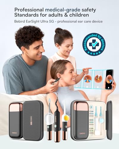 Ear Wax Removal Kit with 2K HD Camera & Visual Tweezers - Starlight Black