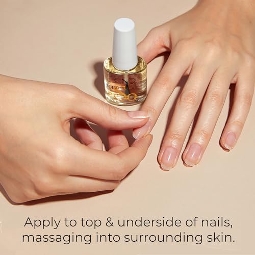 CND SolarOil Cuticle Oil, Natural Blend Of Jojoba, Vitamin E, Rice Bran and Sweet Almond Oils, Moisturizes and Conditions Skin, 4 fl oz