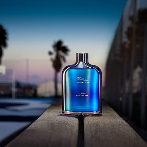 Men's 3.4 oz Jaguar Classic Electric Sky Eau de Toilette Spray