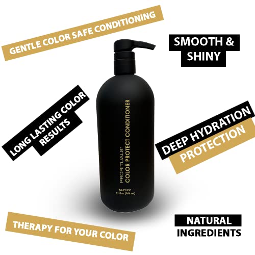 Prorituals Color Protect Hair Conditioner 32oz - Sulfate Free, Vegan, Hydrating for Color-Treated Hair