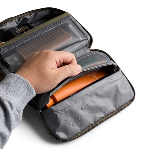 Bellroy Hanging Toiletry Kit 3L Travel Toiletry Bag SeaKelp - Compact & Hangable